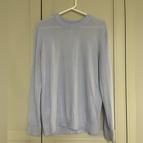 Lululemon Silk-Blend Crewneck Sweater in Pastel Blue - Picture 6 of 13